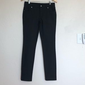 Nina Mclemore Black Stretch Cotton Blend Pants Sz 4